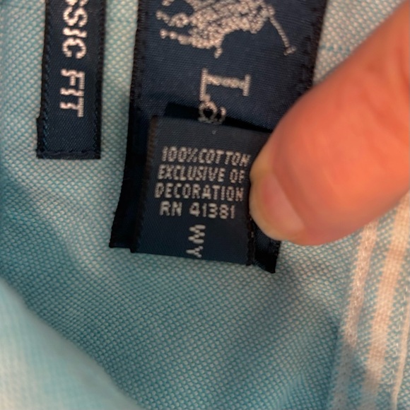 Ralph Lauren Classic Fit Short Sleeve Button Down Shirt W/ Button Collar Size XL - Picture 5 of 9